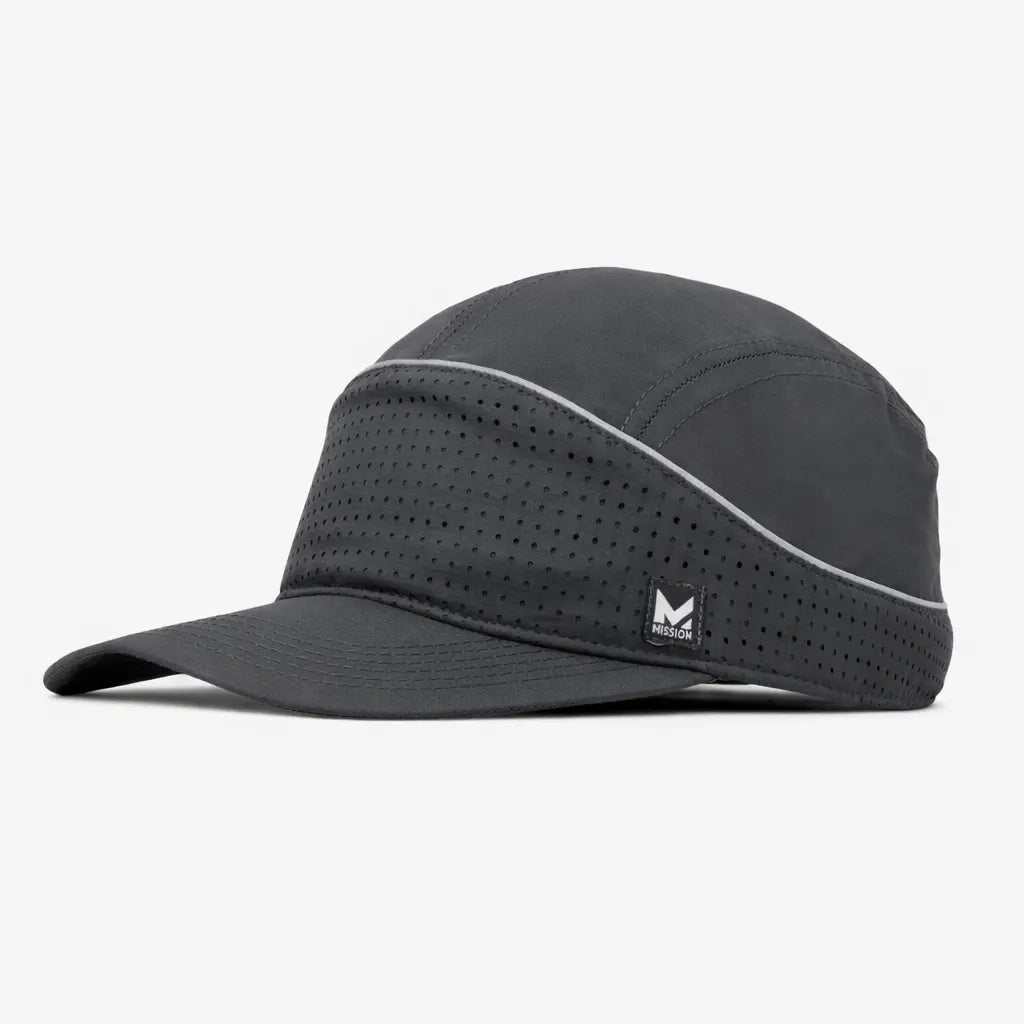 Mission Cooling Racer Cap Dark Grey Clearance front view