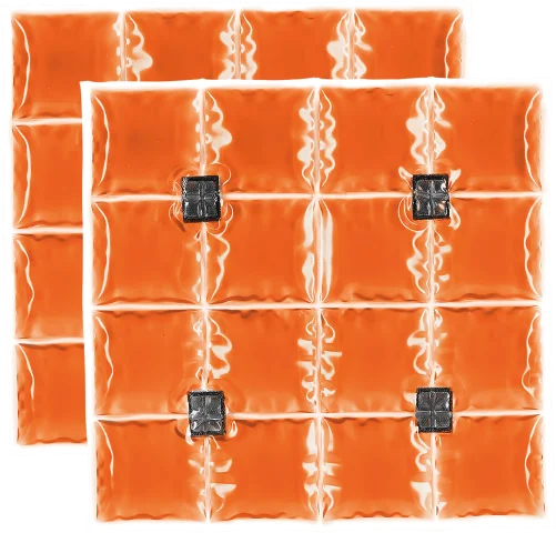 Inuteq bio-based PCM inserts 6.5C neoprene vest orange packs