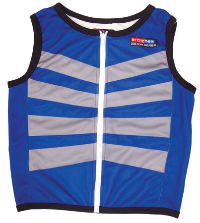 Cooling Vest - Child - Zip Front - Blue - Cool Down Australia