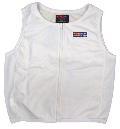 Cooling Vest - Child - Zip Front - White - Cool Down Australia