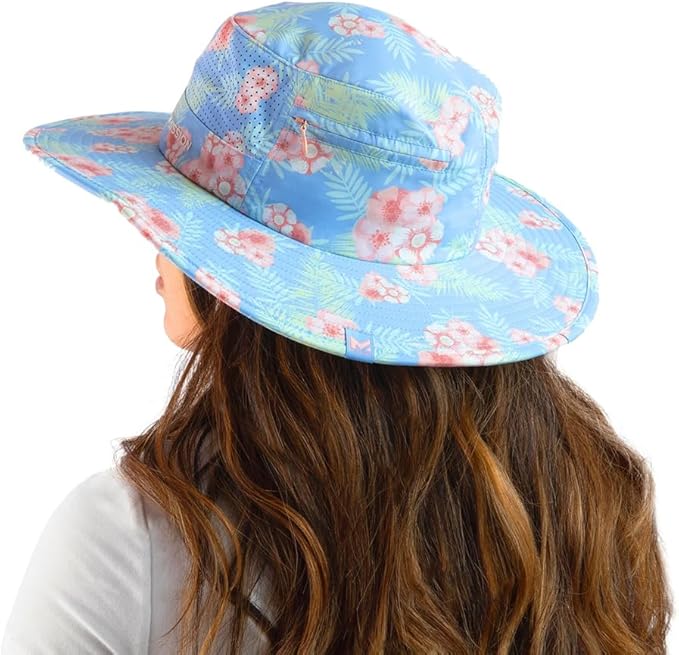 COOLING ANYWHERE BOONEY HAT - Junglebird Bluebell