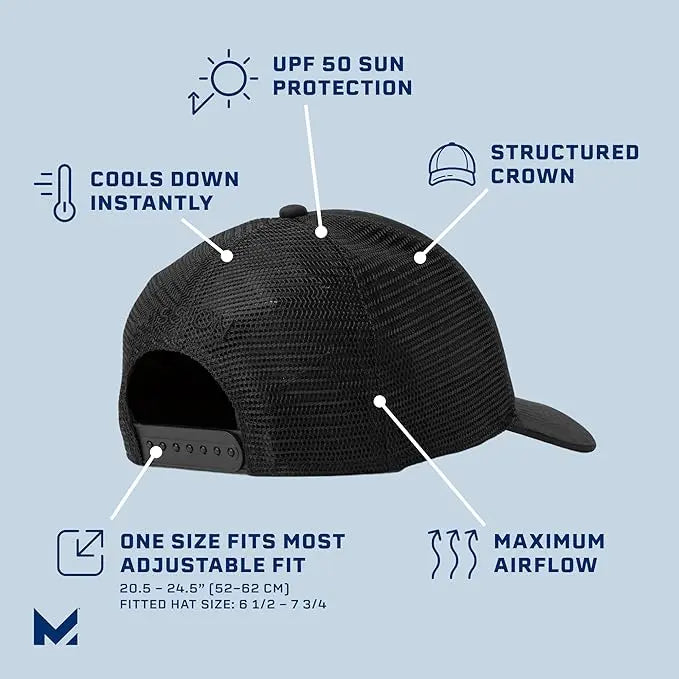Mission Cooling Westchester Trucker Hat Black Forest Etched Camo side view