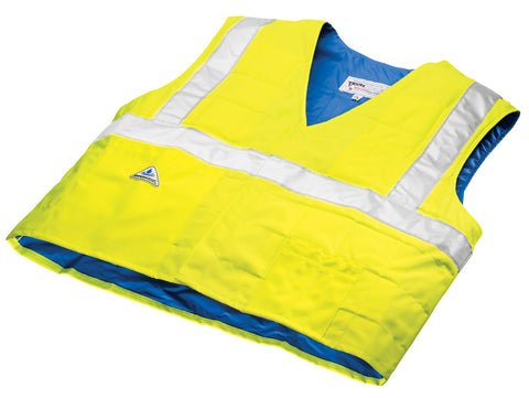 Evaporative Cooling Traffic Safety Vest - Yellow - 2XL/3XL - Cool Down Australia